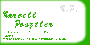 marcell posztler business card